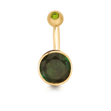Laden Sie das Bild in den Galerie-Viewer, Turmalin mit Brillant in Rosegold