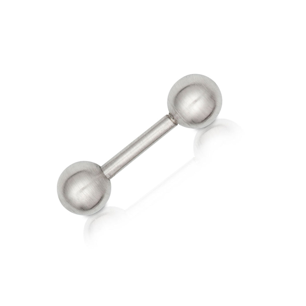 Platin-Barbell Klein mit 6 mm Stab