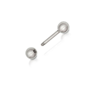 Platin-Barbell Klein mit 6 mm Stab