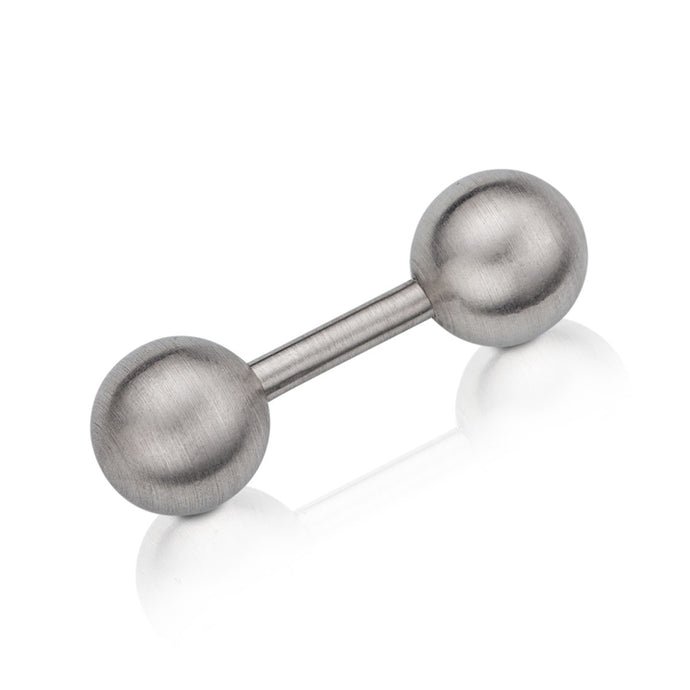 Platin-Barbell Groß mit 8 mm Stab