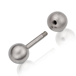 Platin-Barbell Groß mit 8 mm Stab